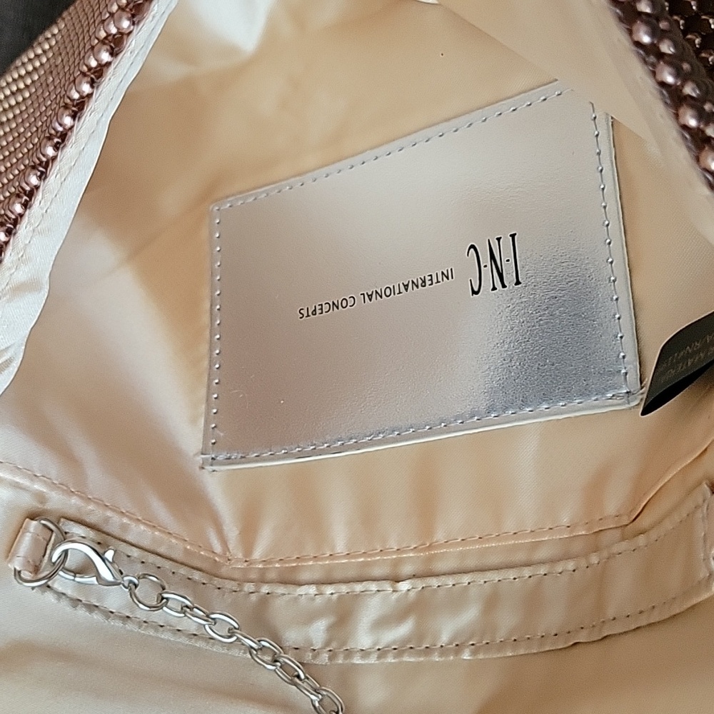 Inc beaded evening purse